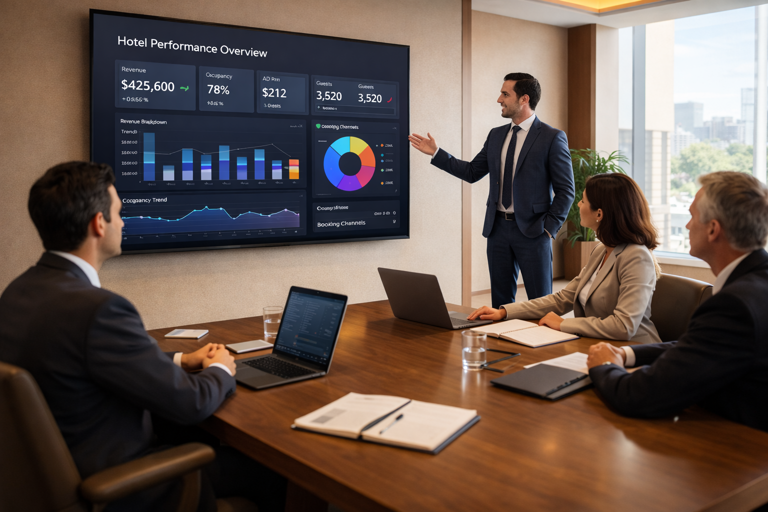 Otel yönetim toplantısı